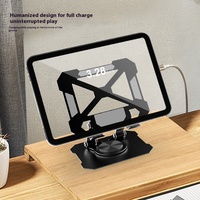 Support de téléphone portable et tablette Xowo portable en alliage d'aluminium et silicone, rotatif à 360 degrés, réglable et pliable, pour tableau de bord