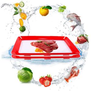 Food Tray Plastic Preservation Tray Kitchen Tools Healthy Seal Storage Container Creative Food Preservation Tray
