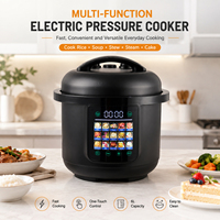 Panci Masak Listrik Multifungsi 6L Kapasitas Besar Dapur Rumah Layar Warna Digital Pintar