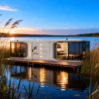 Maison capsule intelligente modulaire résistante aux intempéries