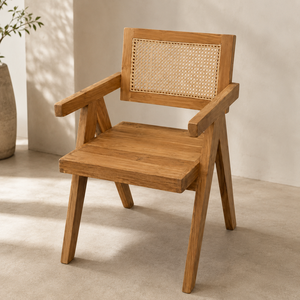 Chaise de salle à manger en bois, style Mid-Century, avec dossier ergonomique, fauteuil à assise en corde, pour la maison, le bureau, le restaurant, le café, mobilier personnalisable avec revêtement. - Product Image 5