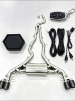 Système d'échappement sur mesure DZ Factory en acier inoxydable 304 poli miroir, épaisseur 1,5 mm, pour X3 M40i G01/X4 M40i G02 3.0T 3