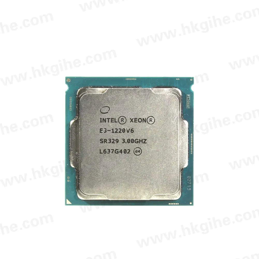 Vente chaude Intel Xeon CPU SR329 4 cœurs processeur serveur partie E3-1220V6 d'origine en stock