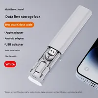 Kit de chargeur USB C 5 en 1, boîte de rangement, chargeur USB C, câble de données de voyage, ensemble d'adaptateurs, étui, câbles de charge