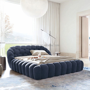 AOMISI CASA – ensemble <span class=keywords><strong>de</strong></span> <span class=keywords><strong>lit</strong></span> <span class=keywords><strong>en</strong></span> flanelle blanche, moderne, luxueux, rembourré, <span class=keywords><strong>tête</strong></span> <span class=keywords><strong>de</strong></span> <span class=keywords><strong>lit</strong></span> <span class=keywords><strong>en</strong></span> cuir blanc - Product Image 6