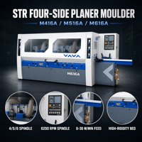 STR M416A/516A/616A produktivitas Tinggi Industri empat sisi mesin pencetak kayu untuk Panel pengerjaan kayu dinding