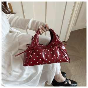 Sac à bandoulière/à porter croisé polyvalent pour femme, style coréen, nouvelle collection Printemps/Été 2026, haut de gamme, à pois - Product Image 5