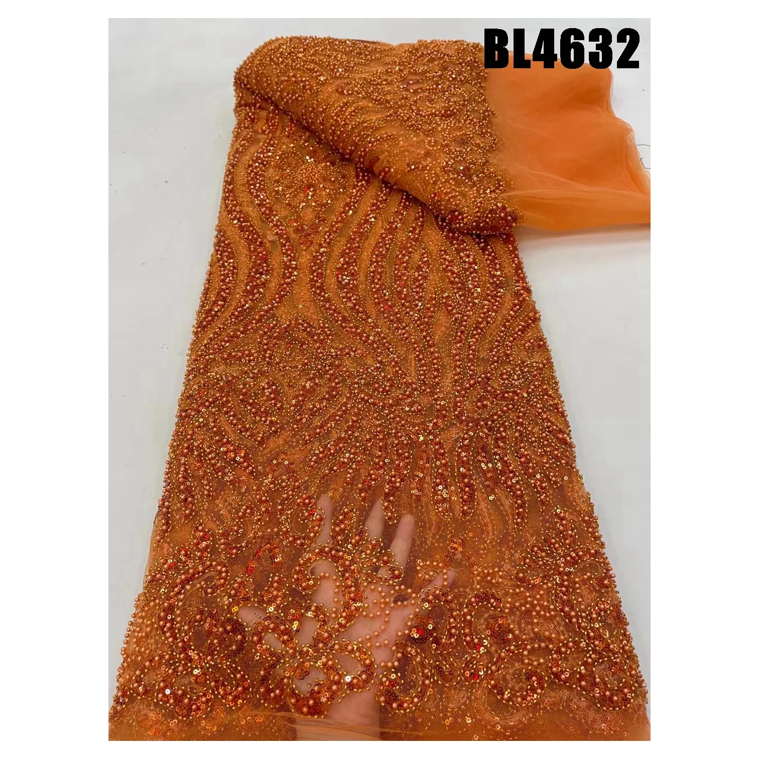 European fashion High quality embroidery net lace with rich with lace fabric beaded