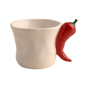 Nuova Tazza in Ceramica a Forma di Peperoncino, Design Carino e Colorato, per Ufficio, Tè, Latte, <span class=keywords><strong>Caffè</strong></span>, con Manico, Resistente alle Alte Temperature, Regalo per Fidanzata - Product Image 5