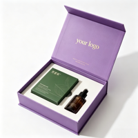 Caja de Regalo Magnética de Cartón de Lujo para Cosméticos, con Logotipo Personalizado