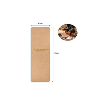 Atacado de Fábrica, Produtos de Cortiça Personalizáveis em Tamanho e Padrão, Tapete de Yoga de Cortiça Natural Personalizado, Conjunto Ecológico - Product Image 2