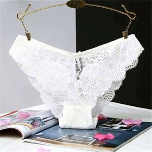 I-0152 Culottes string sexy unies en dentelle pour femme, taille mi-haute, en nylon écologique respirant, style Lolita, couleur personnalisable – Grande Vente - Product Image 2