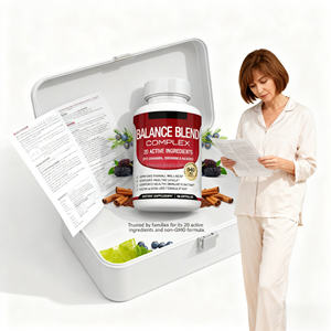 Factory Direct Premium 20 capsules complexes de soutien de la glycémie aux herbes naturelles supplément pour adultes taux de glycémie sains - Product Image 4