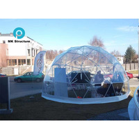 Tente igloo extérieure personnalisée de 3 m, tente transparente en forme de bulle, tente dôme imperméable pour café décontracté