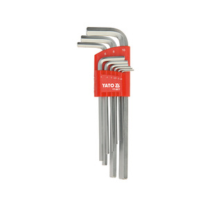 Juego de llaves hexagonales Yato, métricas de 2,5 a 10 mm, herramientas de grado industrial cromadas para reparación de hardware - Product Image 1
