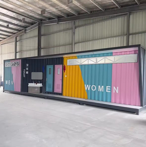 Casas Contenedor de Acero Prefabricadas de Lujo de 20-40 Pies, Viviendas Modulares Personalizadas, Desmontables, de Bajo Costo, Duraderas, con Baño de Color - Product Image 2