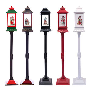 JYAO Snow Capped <strong>Light</strong> up <strong>Old</strong> Fashioned Christmas <strong>Street</strong> Lamp With Music - Product Image 2