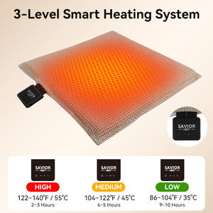 Op maat gemaakte logo buiten evenement duurzame warme pad gewatteerde ergonomische waterdichte 5V USB-aangedreven nano zilver verwarmingssysteem bulk stoel - Product Image 4