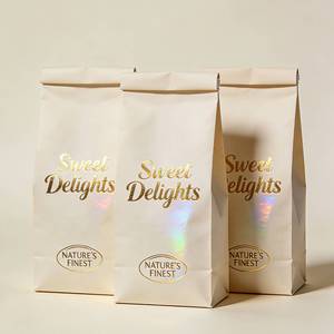 Sachets Doypack Personnalisés en Papier Kraft avec Fenêtre – Emballage Durable pour Barres Granola et <span class=keywords><strong>Muesli</strong></span> (Vente en Gros) - Product Image 2