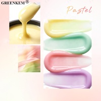 Gel de construction pour ongles 12 couleurs 30ml, texture crème soyeuse, sans TPO ni HEMA, gel de construction pastel OEM