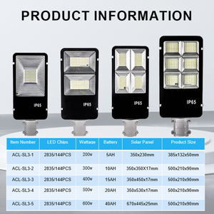 Farola solar de aluminio Iluminación exterior Solar y lithion Todo en uno Farolas 5000 lúmenes - Product Image 3