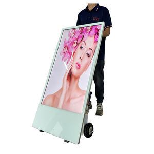 43 ''pouces haute définition écran LCD Kiosque publicitaire mobile <span class=keywords><strong>Tope</strong></span> Cart Type Digital Signage Welcome Poster Machine - Product Image 1