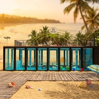 Piscine extérieure commerciale pour hôtels, complexes hôteliers, événements et projets publics, piscine modulaire en acier préfabriquée, installation rapide