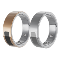 Bague Intelligente TM21 Entièrement Métallique en Acier Inoxydable 316, Étanche 5ATM, Contrôle Tactile par Vibration, Bague de Santé SOS, OEM