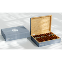 Caja de Almacenamiento de Cigarros a Prueba de Humedad de Diseño Clásico, de Cuero PU y Madera Lacada, Sellada, en Venta