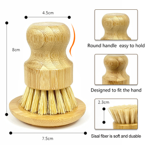 Tất cả trong một nhà bếp công cụ làm sạch 7-mảnh thiết lập với scraper bọt biển và bàn chải chà bằng gỗ - Product Image 2