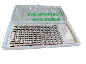 Extensiones de pestañas de cabello humano prefabricadas 7D Wispy al por mayor, longitud mixta alta Natural, largo y grueso, fácil aplicación C/D Curl Vietnam - Product Image 4