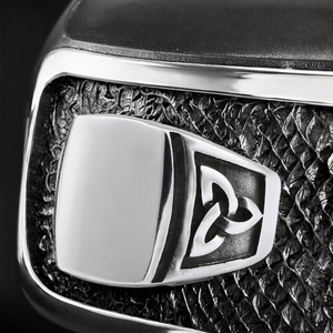 Anelli Unisex Vintage Stile Vichingo con Nodo Celtico in Acciaio Inossidabile Placcato <span class=keywords><strong>Oro</strong></span> Rosa/Platino per Uomo, Alla Moda per Matrimoni - Product Image 3