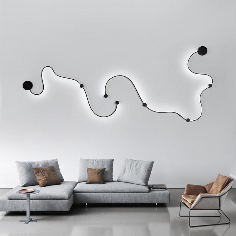 Nordic Style Decorative Living Room Bedroom Interior Snake Wall Light Creative Indoor Modern Led Wall Lamp · image 5