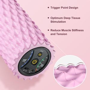 CZFIT Masseur musculaire électrique à axe en mousse, bâton de massage à picots, rouleau de massage, équipement de fitness sportif, colonne vibrante pour le yoga - Product Image 4