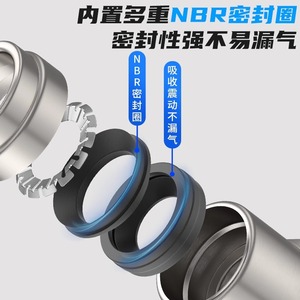 ข้อต่อลมแบบเร็ว Dde Pneumatics เกลียวใน ชุบนิกเกิลทองแดง พลาสติก PCF6 01 8 02 10 03 - Product Image 2