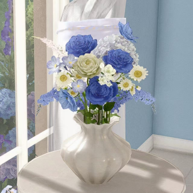 2026 Rose Silk Artificial Flower Arrangement Handmade Realistic Modern Style Wedding & Valentine's Day Home Decor