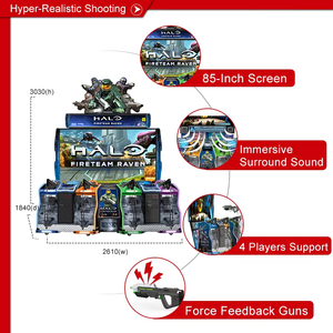 ハローファイアチームレイブンアーケードライトガンアーケードガンマシンコイン式シューティングゲームハローアーケードマシンアーケードゲームコンソール - Product Image 3