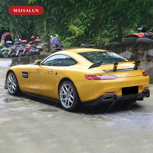 BENZ <span class=keywords><strong>AMG</strong></span> GT/<span class=keywords><strong>GTC</strong></span>/GTS mise à niveau vers le Bodykit en Fiber de carbone de Style RZ nouvelles jupes latérales de diffuseur arrière à lèvre avant en Fiber de carbone - Product Image 5