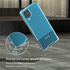Per la Galassia <span class=keywords><strong>A12</strong></span> Clear Case, shock Absorbing di Cristallo Trasparente Molle di Tpu Copertura Posteriore Della Cassa Del Telefono Dura Del Pc Per Samsung <span class=keywords><strong>Galaxy</strong></span> <span class=keywords><strong>A12</strong></span> Capa - Product Image 5