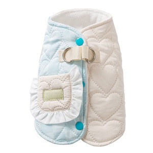 Gilet coupe-vent chaud doublé polaire patchwork épaissi pour Bichon Frisé – Vêtements pour animaux de compagnie automne-hiver au design mignon - Product Image 5