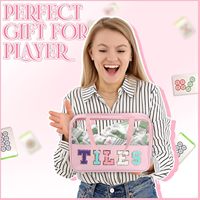 Sac de rangement portable trois-en-un pour Mahjong 4 joueurs, sac à main multifonctionnel pour maquillage et soins, grande capacité, rangement domestique