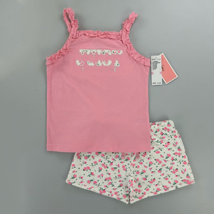 Nuovi Arrivi Estivi: Set di Abbigliamento per Bambine, Completo Senza Maniche in Cotone, <span class=keywords><strong>2</strong></span> Pezzi - Product Image 2