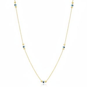Wholesale 925 Silver Shaker Necklace with Minimalist Eye Design Handcrafted by <b>Turks</b> for Weddings and Parties - Product Image 2
