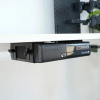 Support mural et de fixation sous bureau réglable pour consoles de jeu (360 ONE PS5 PS4), lecteurs DVD, PC et plus Wx-360
