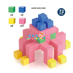 Bloques Magnéticos EPT de 2.5cm para Niños, <span class=keywords><strong>Juguete</strong></span> de Construcción Magnético Educativo, Juego de Cubos de Viaje - Product Image 3