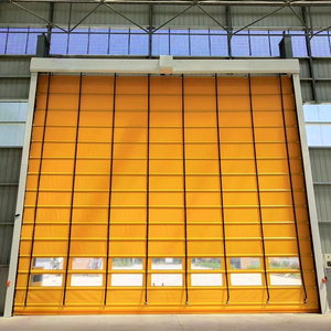 Porte rapide à enroulement en <span class=keywords><strong>PVC</strong></span> souple et alliage d'aluminium, design industriel moderne, pour entrepôt frigorifique, contrôle de la poussière, entrée à levage, vente en gros - Product Image 4
