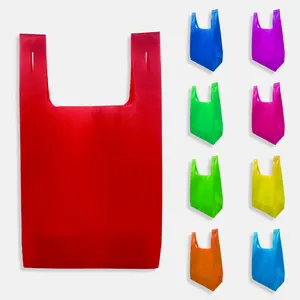 Non-woven Shopping T-shirt Bags Non Woven Tote Bag With Custom Printed Logo Quality Custom Printed Reusable Non Woven Tote Bag