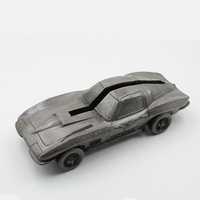 Porte-cartes en métal en forme de voiture 3d vierge personnalisé, présentoir de cartes de camions avec logo