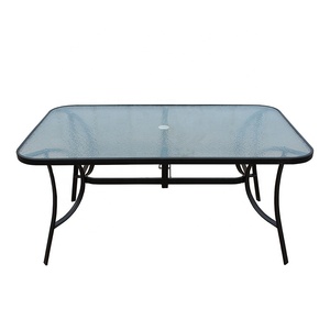 Ensemble de table ronde de haute qualité en verre trempé pour l'extérieur, le jardin, la cour, la maison, les loisirs - Product Image 4