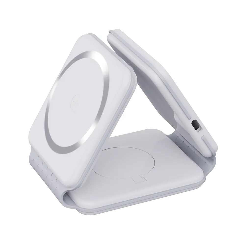 Trending Magnetic Foldable 15W Carregador Sem Fio de Viagem 3 em 1 Estação De Carregamento Para Apple Watch Airpods iPhone apple carregador